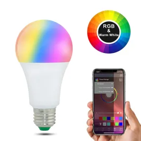 20 Modes Dimmable E27 RGB LED Smart Bulb 15W Bluetooth Magic Lamp RGBW RGBWW Smart Lamp B22 Music Control Apply to IOS /Android