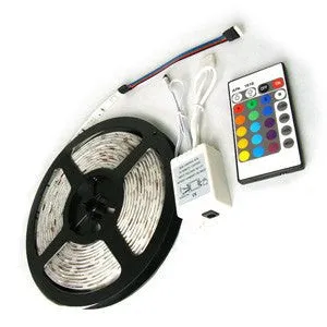 24V 5050 Color Changing RGB Super Bright LED Strip Light 16 Ft Reel 150 LED Kit