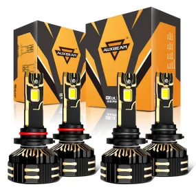 🆕9005 9006 LED Headlight Bulbs 240W 40000LM GX-ULTRA Series 6500K Cool White | 4 Bulbs