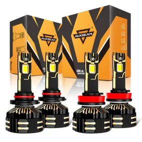 🆕9005 H11 LED Headlight Bulbs 240W 40000LM GX-ULTRA Series 6500K Cool White | 4 Bulbs