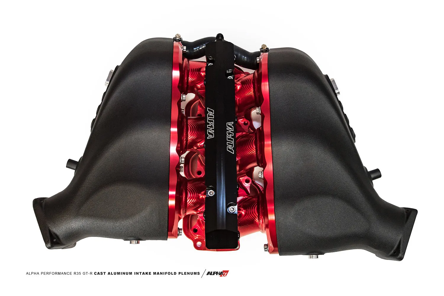 AMS ALP.07.08.0101-6 Cast Plenum / Billet Intake manifold with triple fuel rail NISSAN R35 GT-R (clear anodized)