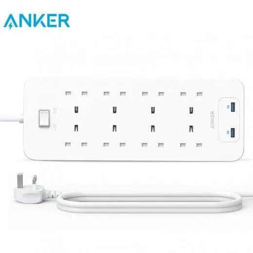 Anker PowerExtend 342 USB Power Strip 8 in 1 -White