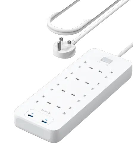 Anker PowerExtend 342 USB Power Strip 8 in 1 -White