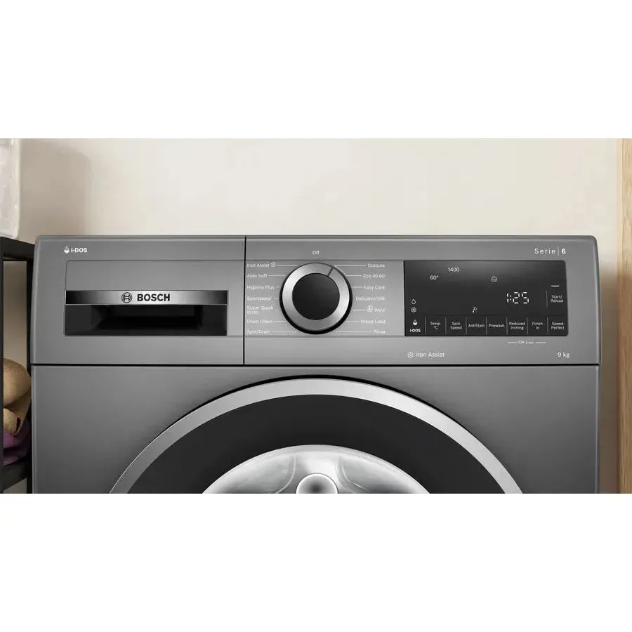 Bosch Series 6 9KG 1400RPM Freestanding Washing Machine - Cast Iron Grey | WGG244FRGB