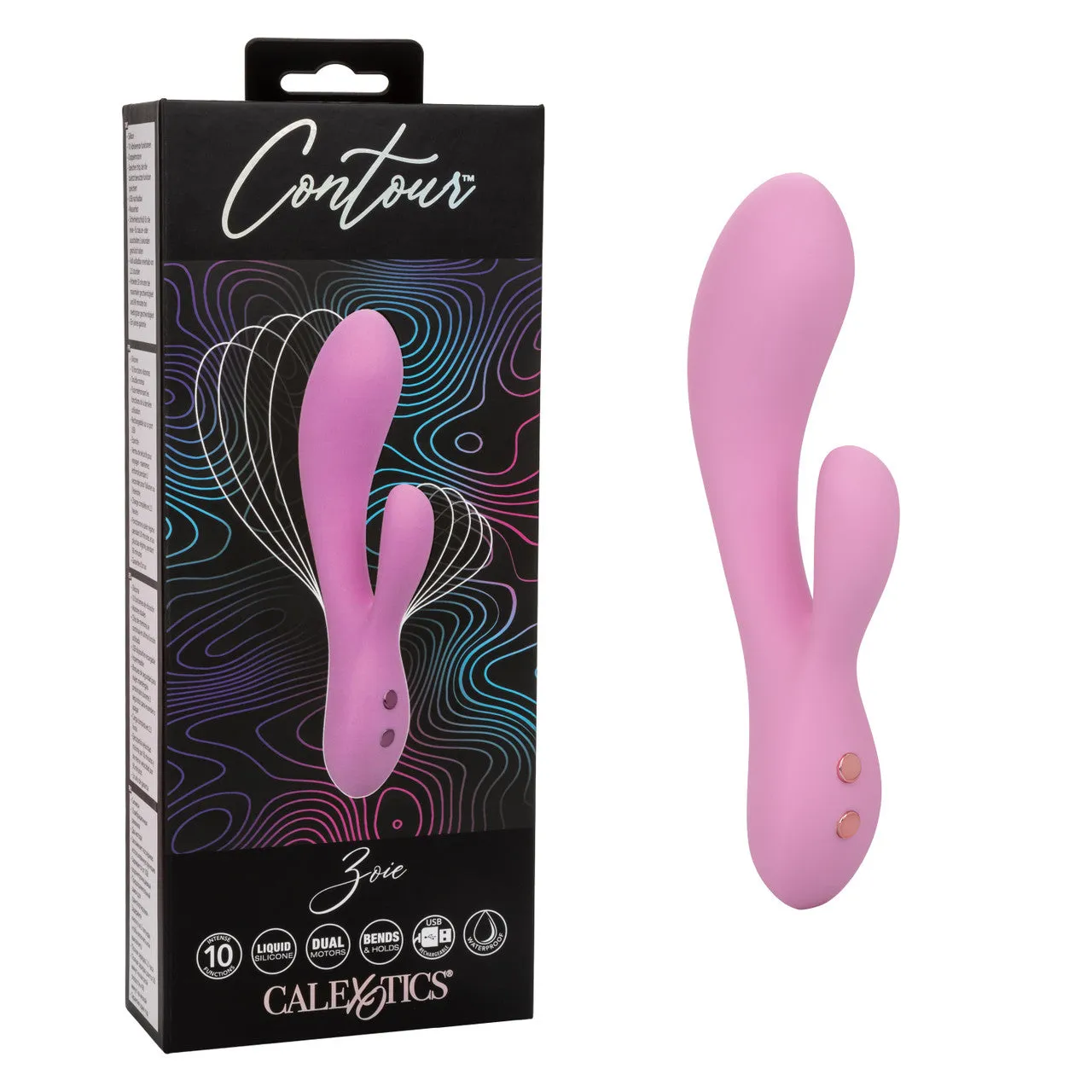 Contour Zoie Flexible Dual Massager - Pink