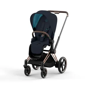 Cybex ePriam Pram 2022 Rose Gold   Midnight Blue