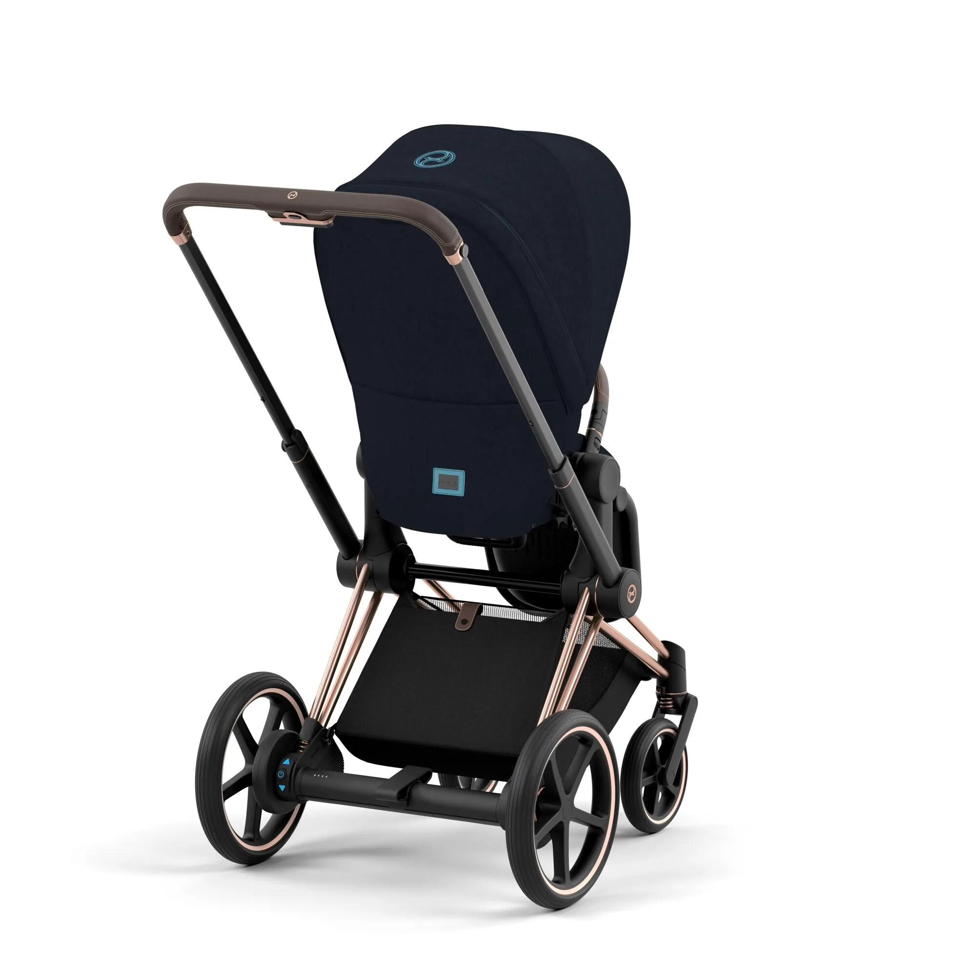 Cybex ePriam Pram 2022 Rose Gold   Midnight Blue