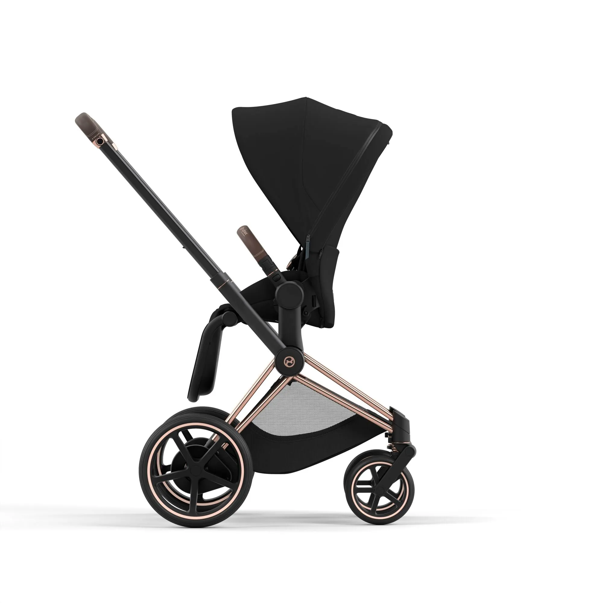 Cybex ePriam Pram 2022 Rose Gold   Midnight Blue