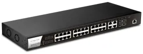 DrayTek P2280 VigorSwitch 24-Port Managed Gigabit PoE  Switch w/ 4x SFP Ports