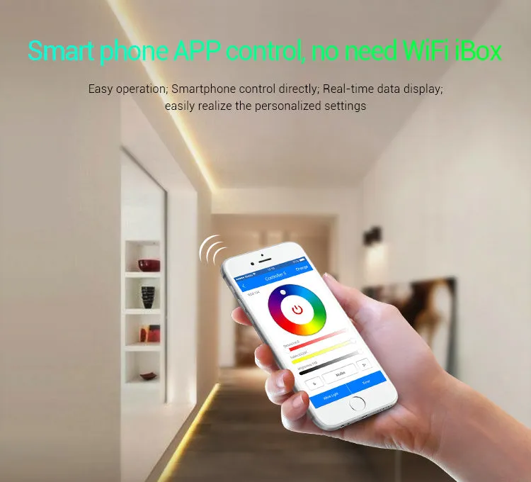 FluxTech ® MiBoxer 5 in 1 WiFi LED Strip Controller, Amazon Alexa Voice Control Remote, Google Assistant and APP Control