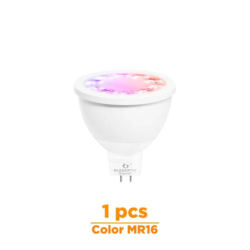 GLEDOPTO smart home color and dual white 5W GU10 4W mr16  2700-6500K LED spotlight zigbee 3.0 work with amazon alexa echo puls