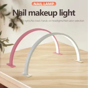 Half Moon U-shaped Nail Beauty Light fixture Beauty Salon Desktop Nail Care Eye Care Simple LED Work Table Lamp