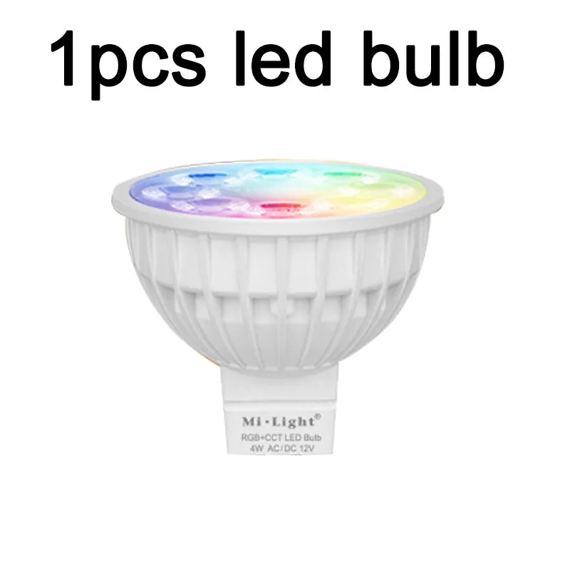 HOTOOK Mi Light WIFI LED Bulb RGB CCT(2700-6500K)LED Lamp Smart Light Dimmable MR16 GU10 4WSpotlight 2.4G Remote and APP Control