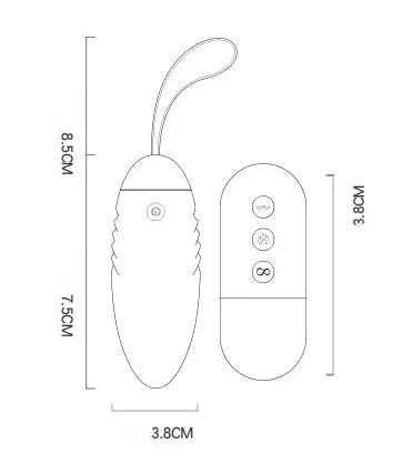 Lilo Gladiator II Heating Remote Love Egg