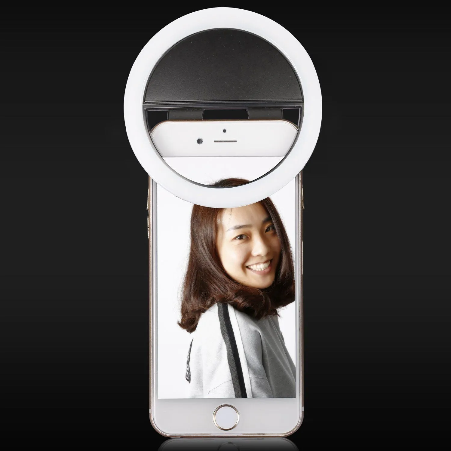 Luxury Selfie Luminous LED Light Up Phone Ring For iPhone 6S 7 Plus Samsung LG