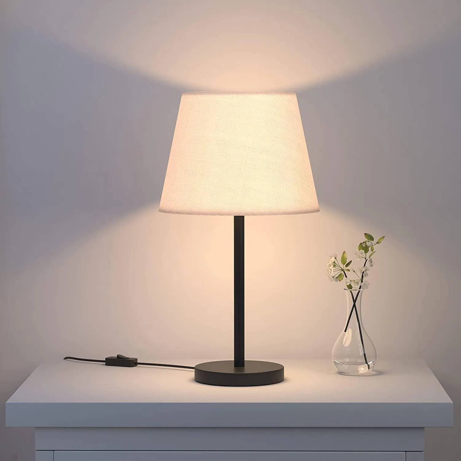 Modern & Sleek Balck Table Lamp 10 Inches