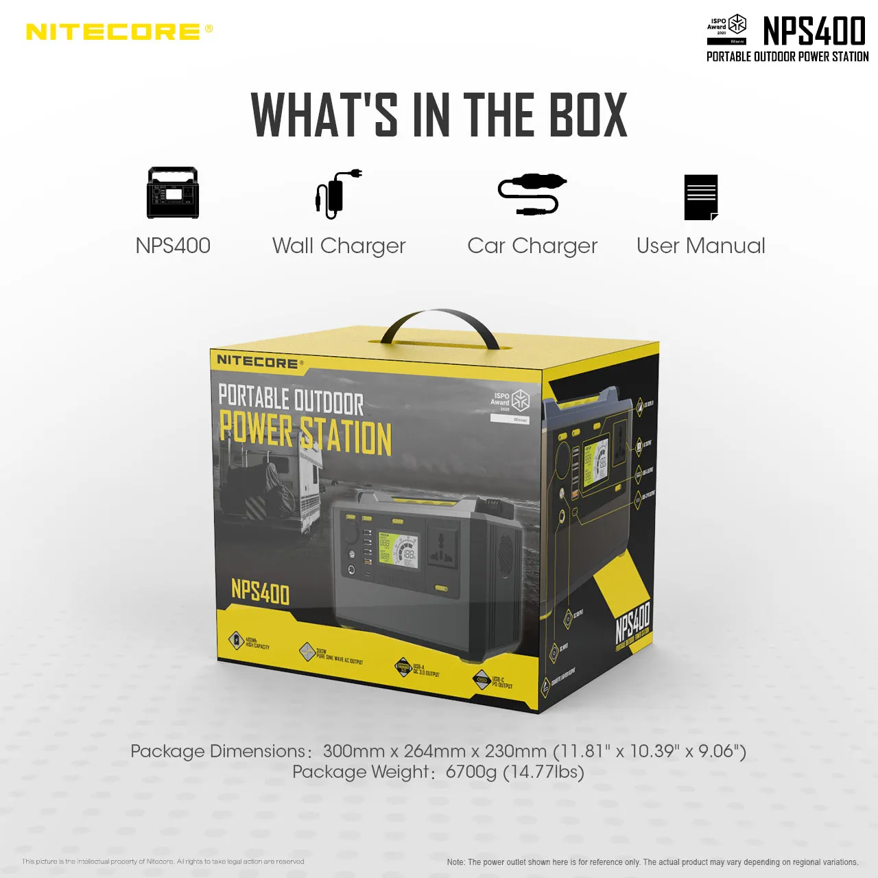 NITECORE PORTABLE POWER STATION 117000MAH (NPS400)