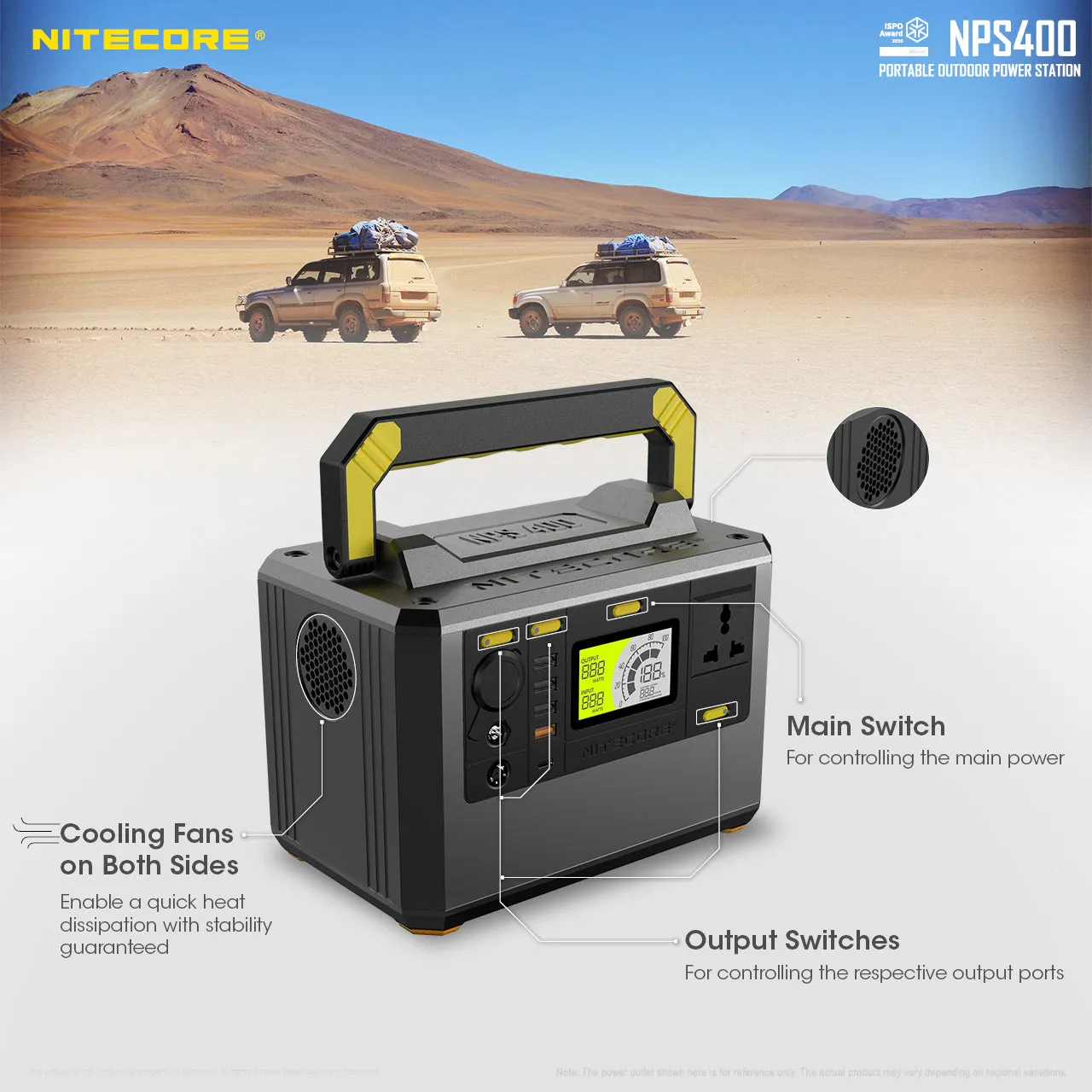 NITECORE PORTABLE POWER STATION 117000MAH (NPS400)