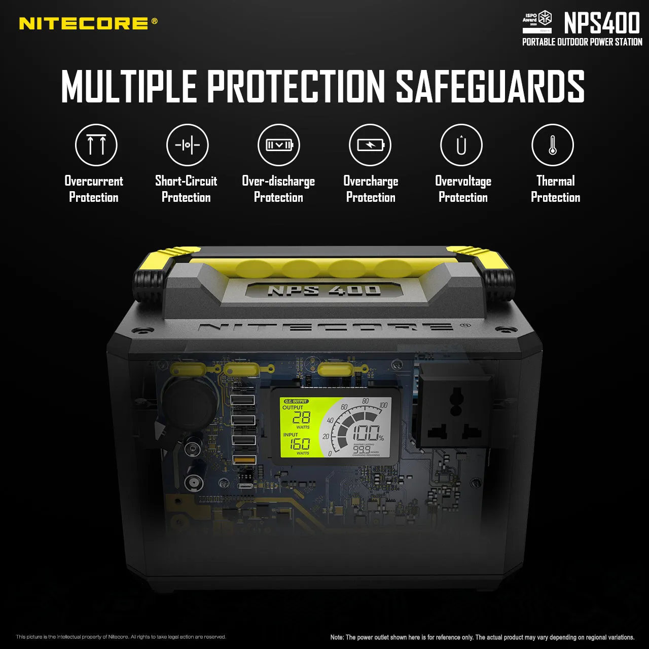 NITECORE PORTABLE POWER STATION 117000MAH (NPS400)