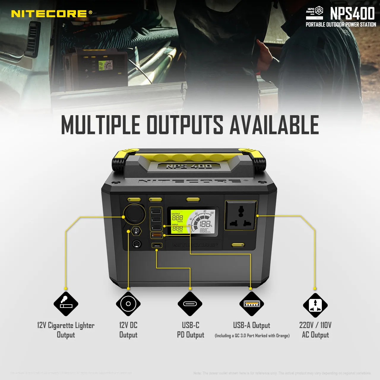 NITECORE PORTABLE POWER STATION 117000MAH (NPS400)