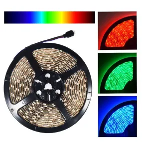 NovaBright 24V 5050SMD Color Changing RGB Super Bright LED Strip Light 16 Ft Reel 300 LEDs Reel Only