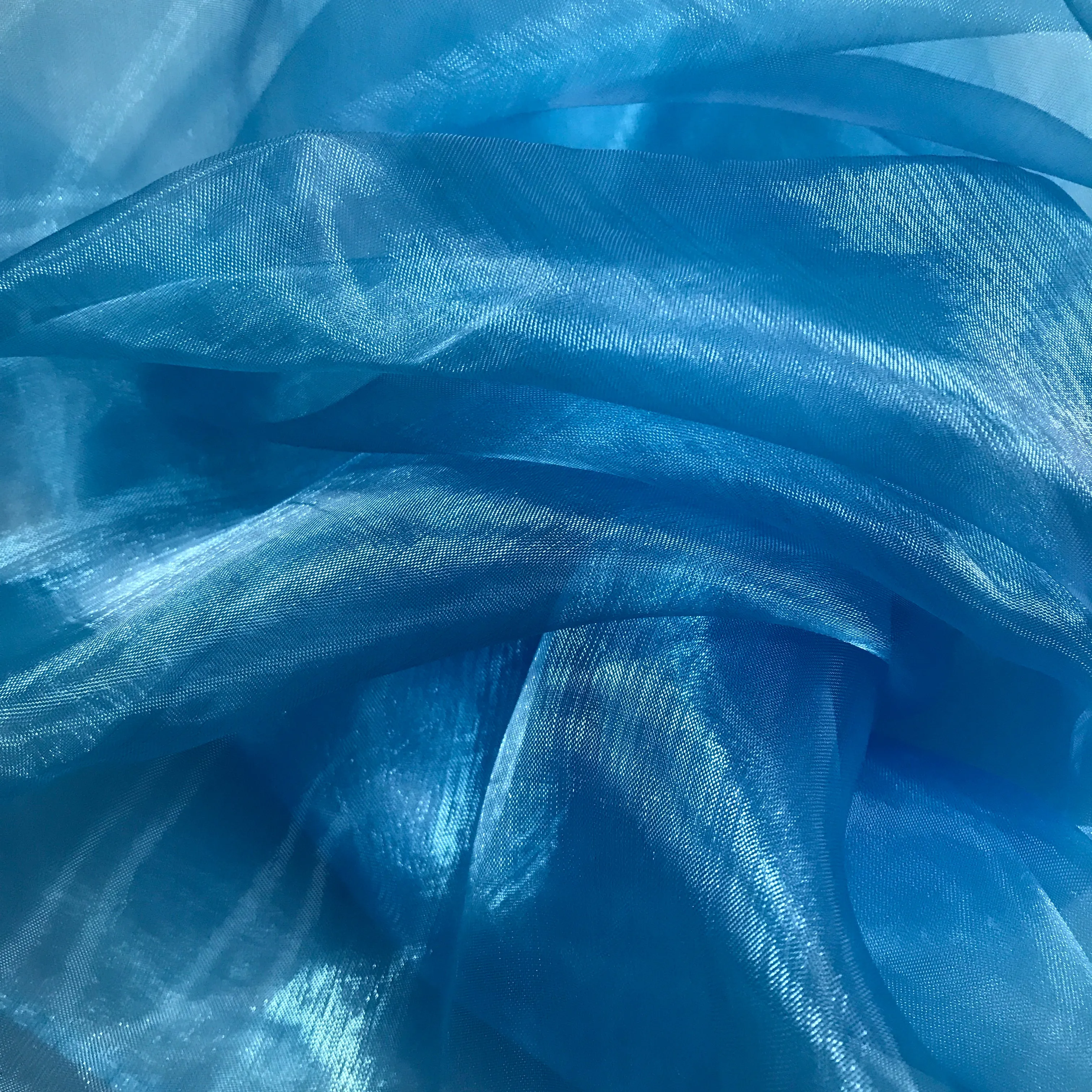 PRE-CUT Fabric - Light Blue Sheer