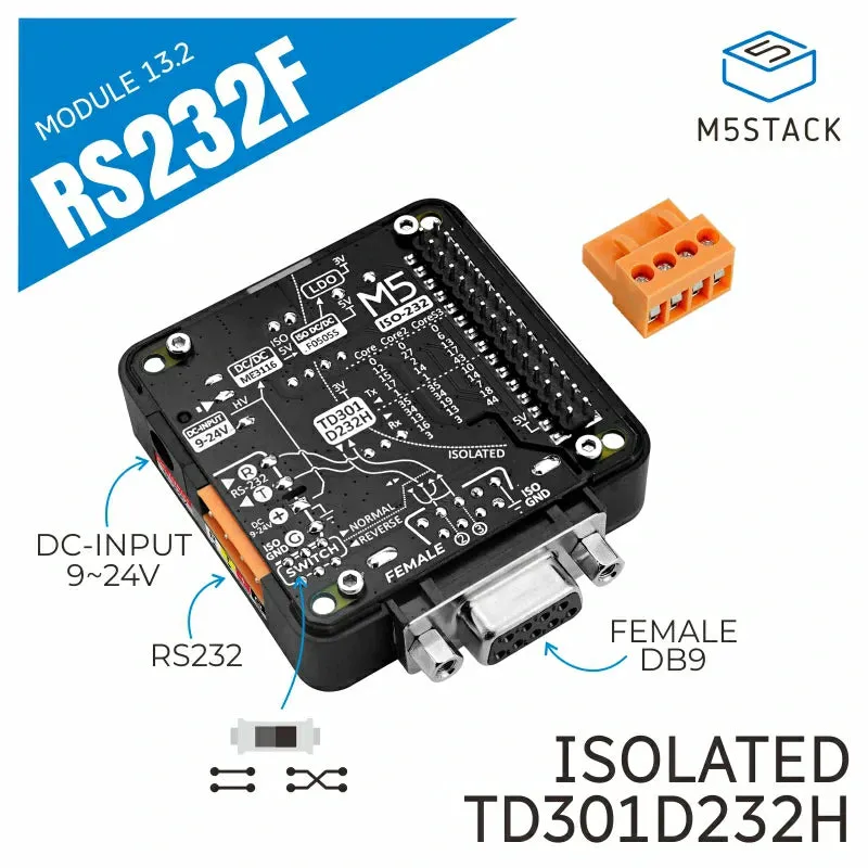 RS232 Module 13.2 with DB9 Female Connector