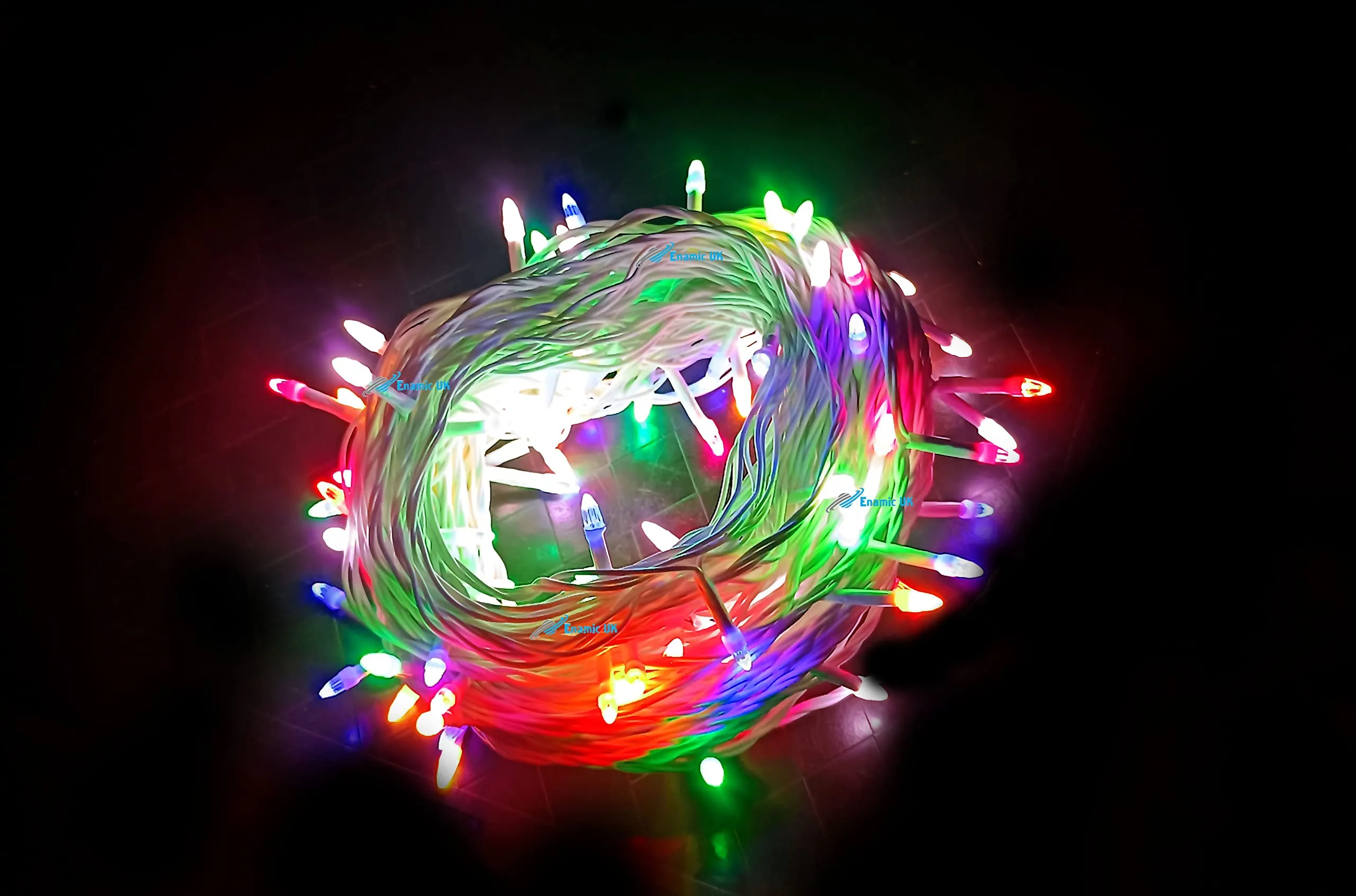 STARVIN White Wire RGB Diwali Light with 8 Mode Changer Tree Decoration Light 20 Meter (65 ft.) with 40% More Brighter Diwali Festivals Christmas Multi-Purpose Pack of 1 Make in India || MK34