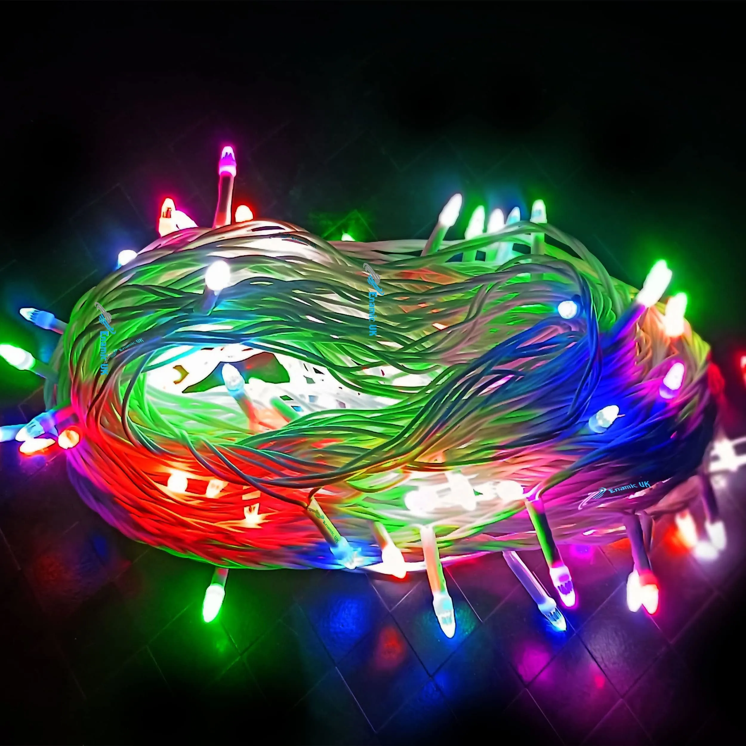 STARVIN White Wire RGB Diwali Light with 8 Mode Changer Tree Decoration Light 20 Meter (65 ft.) with 40% More Brighter Diwali Festivals Christmas Multi-Purpose Pack of 1 Make in India || MK34