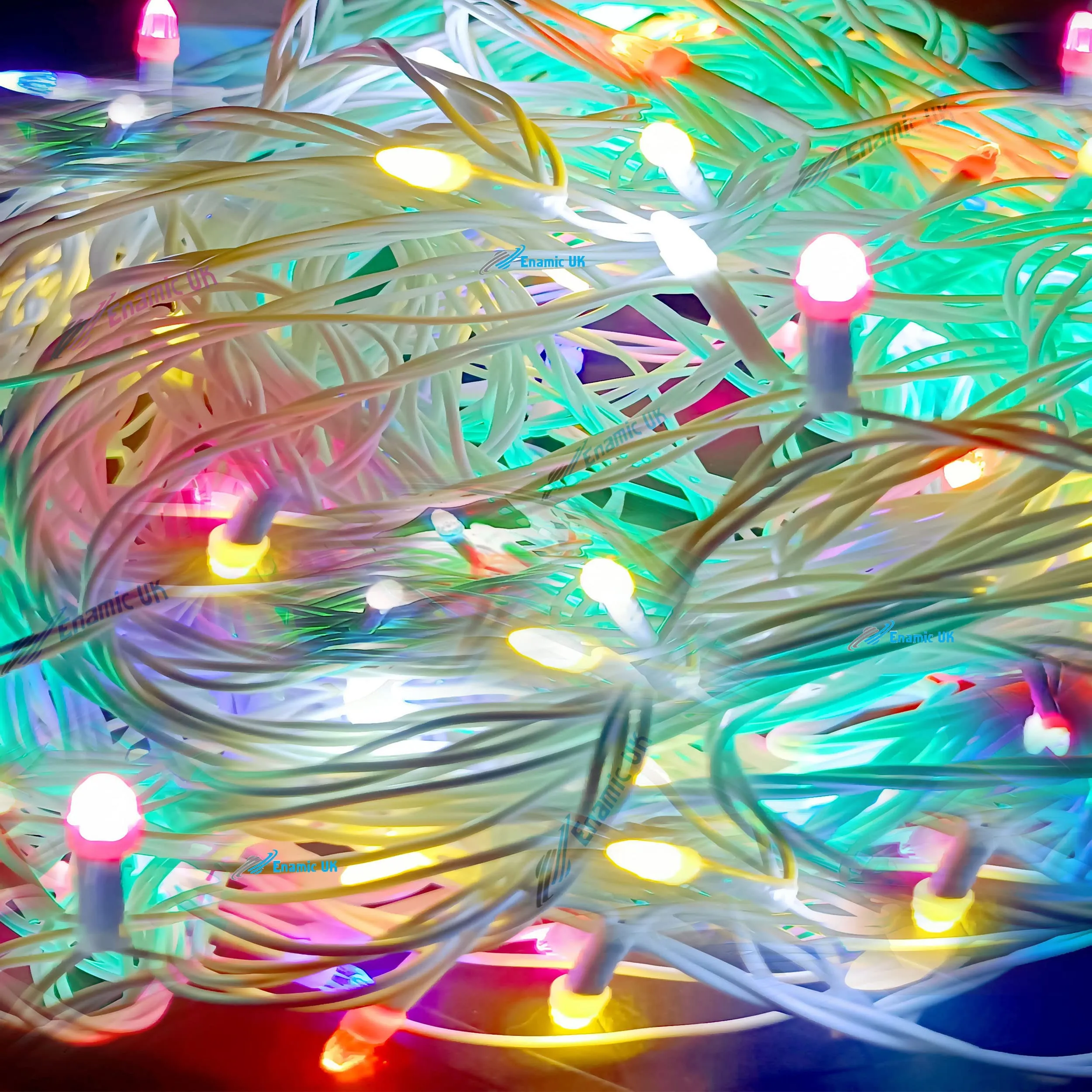 STARVIN White Wire RGB Diwali Light with 8 Mode Changer Tree Decoration Light 20 Meter (65 ft.) with 40% More Brighter Diwali Festivals Christmas Multi-Purpose Pack of 1 Make in India || MK34