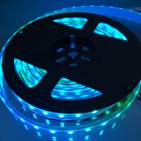 WS2811 24V Nova Bright Color Changing Addressable Super Bright LED Strip Light 32 Ft Reel 60LPM IP68 Reel Only