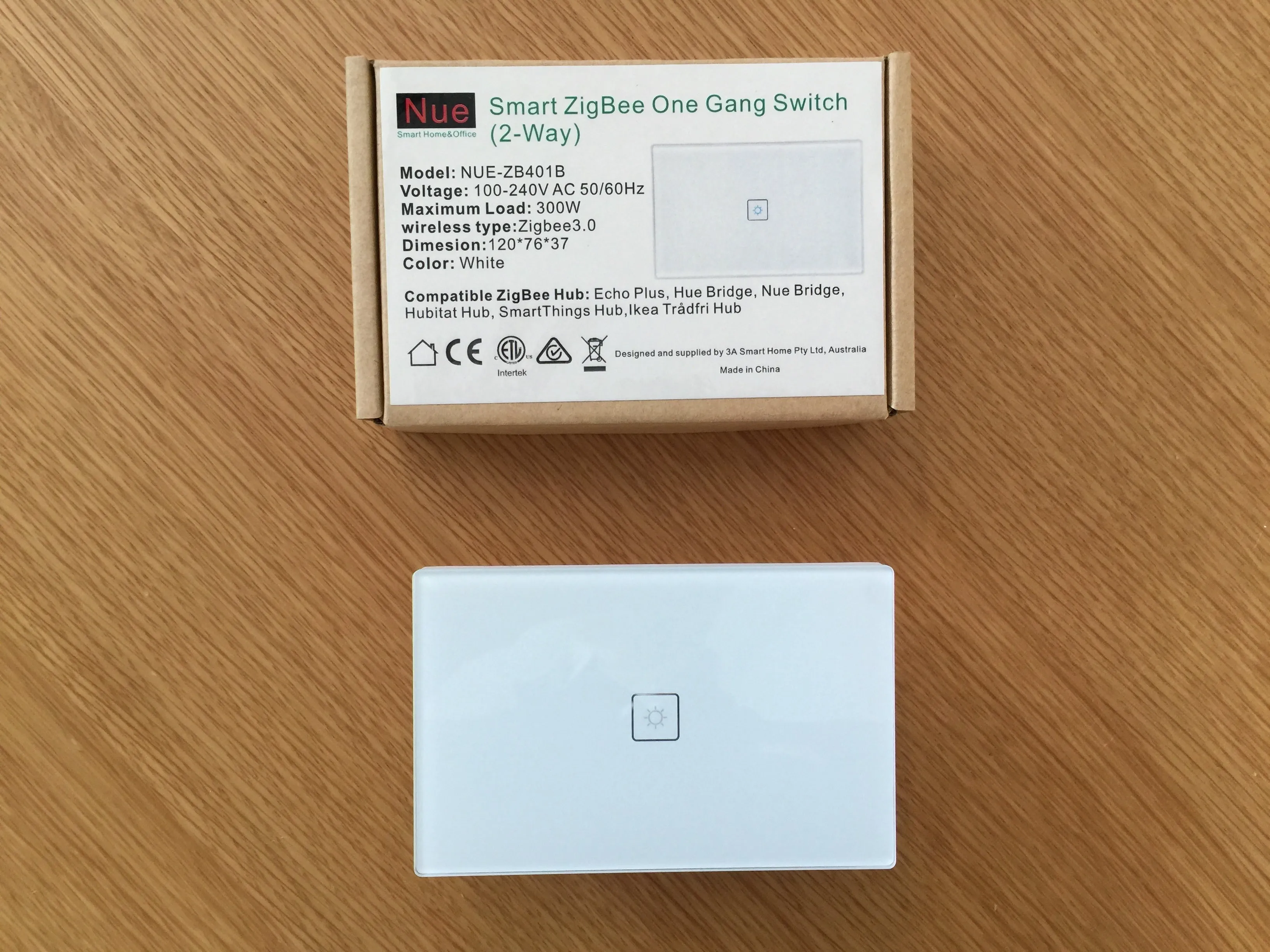 ZigBee 1 Gang 2 Way Switch Set for SmartThings, Hubitat and Philips Hue 2 Way Light Control